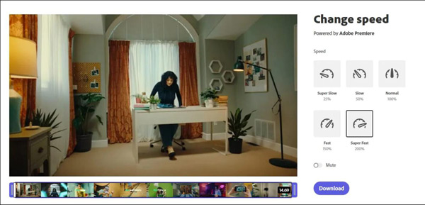 Change Speed Adobe Express