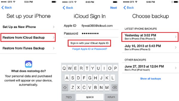 Breng apps over naar nieuwe iPhone met iCloud