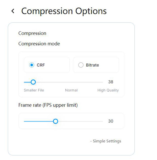 Advanced Settings ing Veed