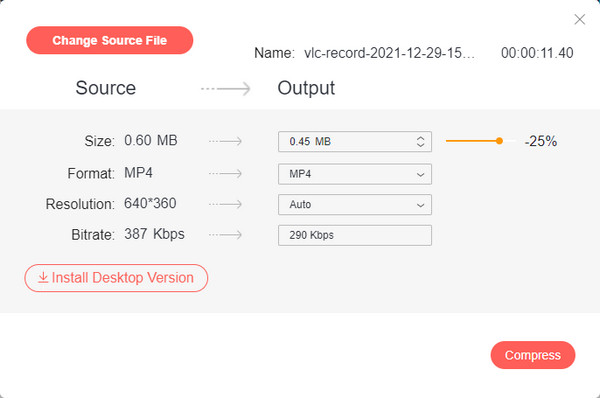 Размер AnyRec Формат Разрешение