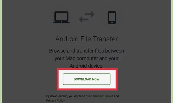 Scarica Android File Transfer dal sito web