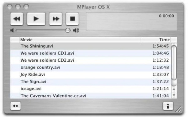 Mac DVD プレーヤー MPlayer