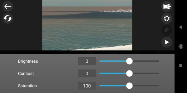 brighten a video on Android with PowerDirector