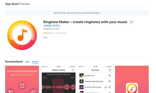 Ringtone Maker Lag ringetoner med musikkgrensesnittet ditt