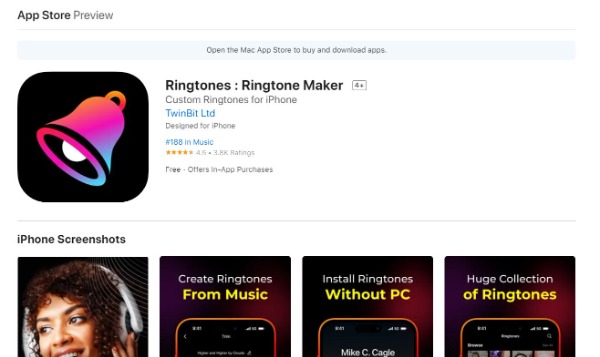 Ringtones Interface