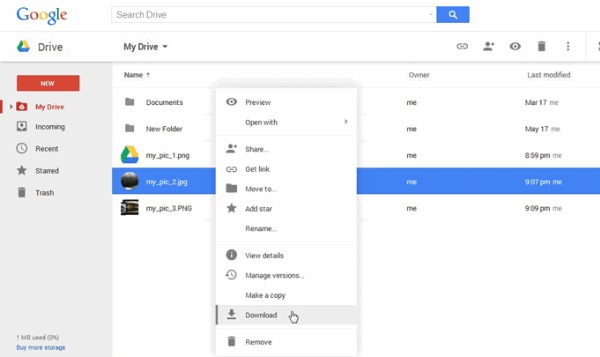 Trasferisci file Android su Mac con Google Drive