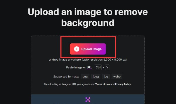 Upload Image EraseBG