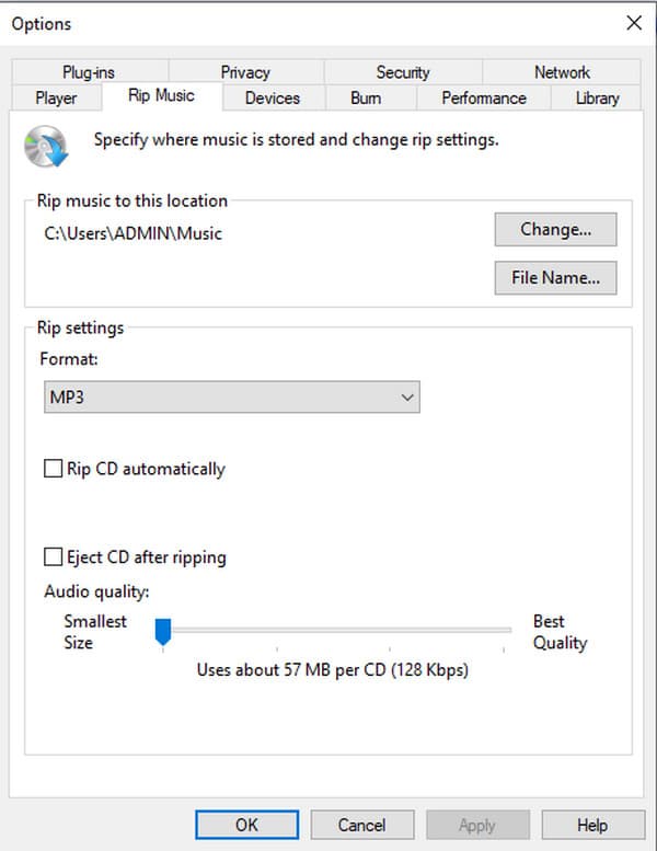 Konvertieren Sie AIFF mit dem Windows Media Player in MP3