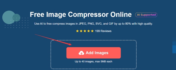 Bilder hinzufügen Free Image Compressor online