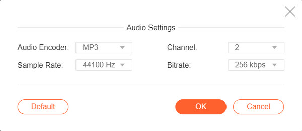 AnyRec Audio Settings