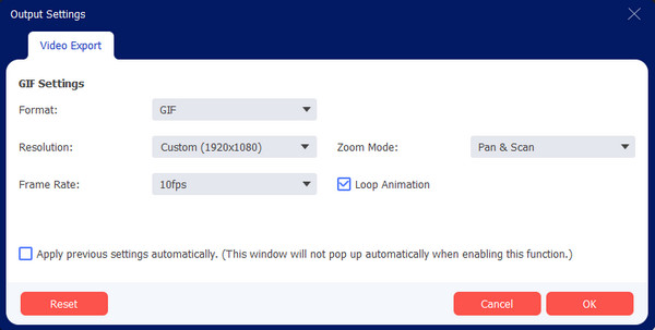 AnyRec Output Settings