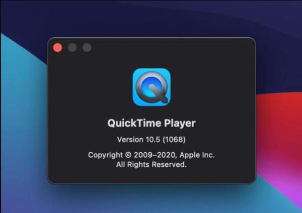 ตรวจสอบเวอร์ชัน Quicktime