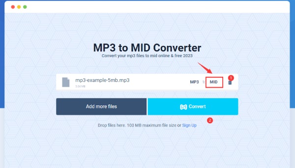 เลือก Mid และ Convert บน Evano