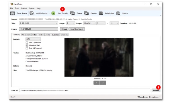 Convert DVD to MP4 Handbrake