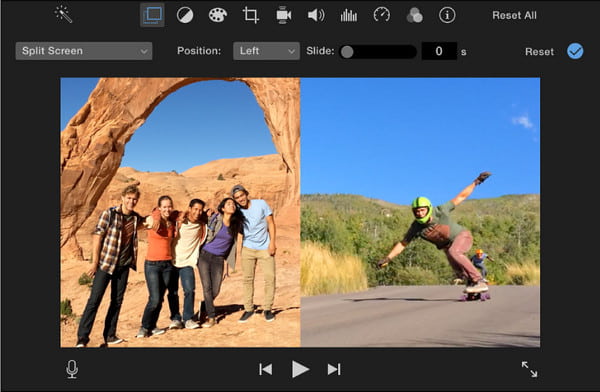 iMovie Split Screen