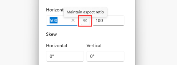 opretholde billedformat i maling