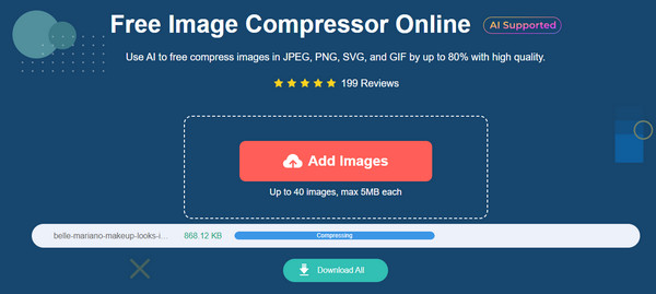 AnyRec Image Compressor Compress Stáhnout vše