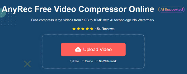 برنامج AnyRec Video Compressor تحميل الفيديو