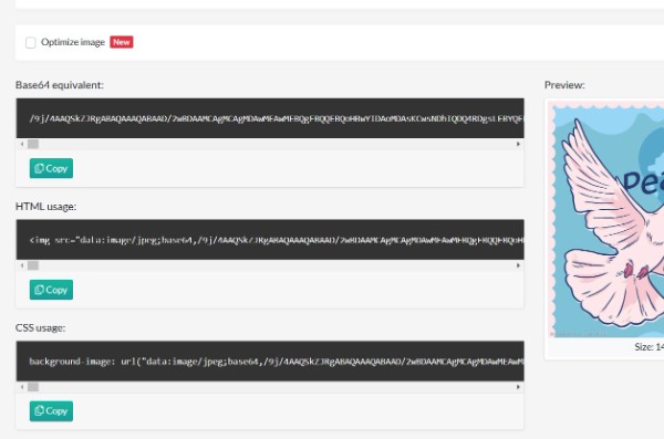 URL Base74 Görüntü Kodlayıcısını Kopyala