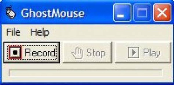 Ghost Mouse Recorder-grensesnitt