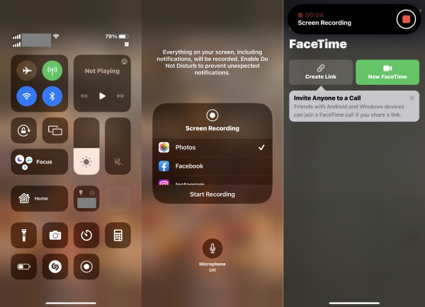 Nehmen Sie FaceTime-Anrufe auf dem iPhone 14 Pro auf