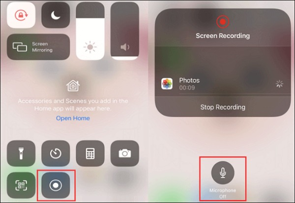 Start Recording on iPhone