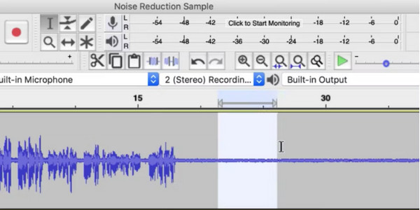 Strumento di selezione Audacity