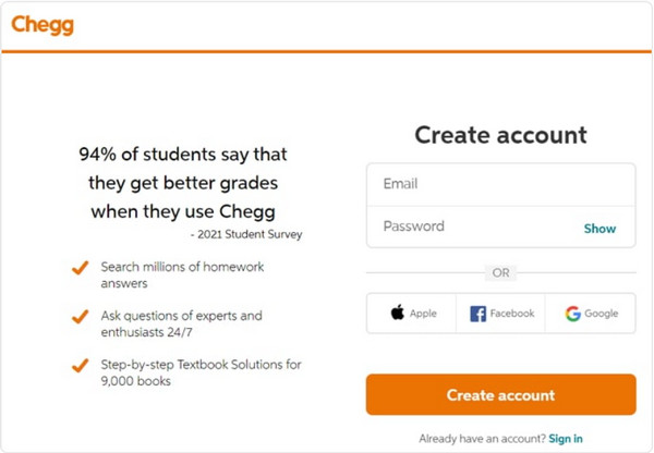 Chegg 免费试用