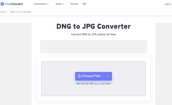 FreeConvert Interface