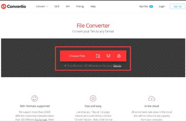 Upload File Convertio