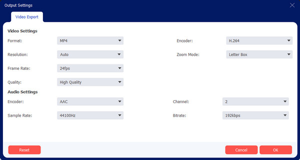 AnyRec Output Settings