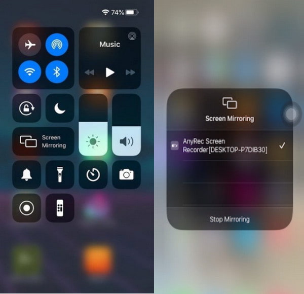 AnyRec iPhone Screen Mirroring