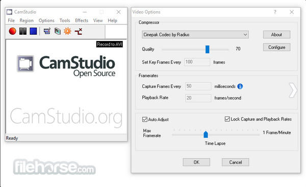 Camstudio Low End Screen Recorder