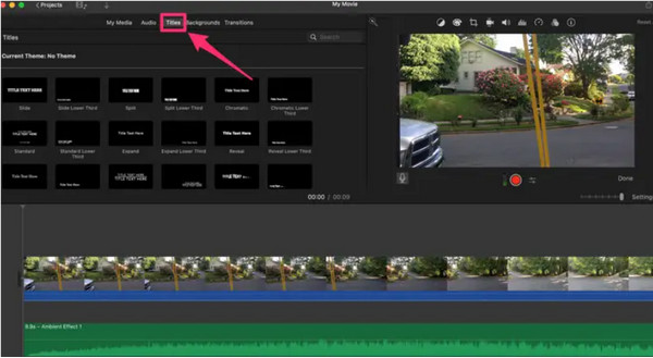 iMovie Mac Titel Lägg till video