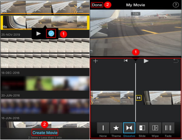 iMovie Merge Video