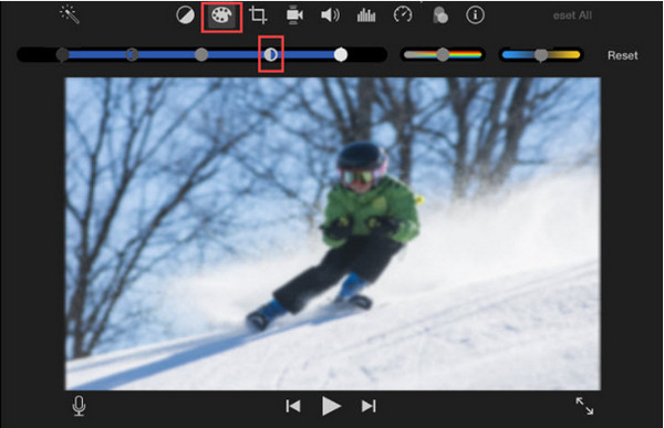 iMovie Riduci la sfocatura