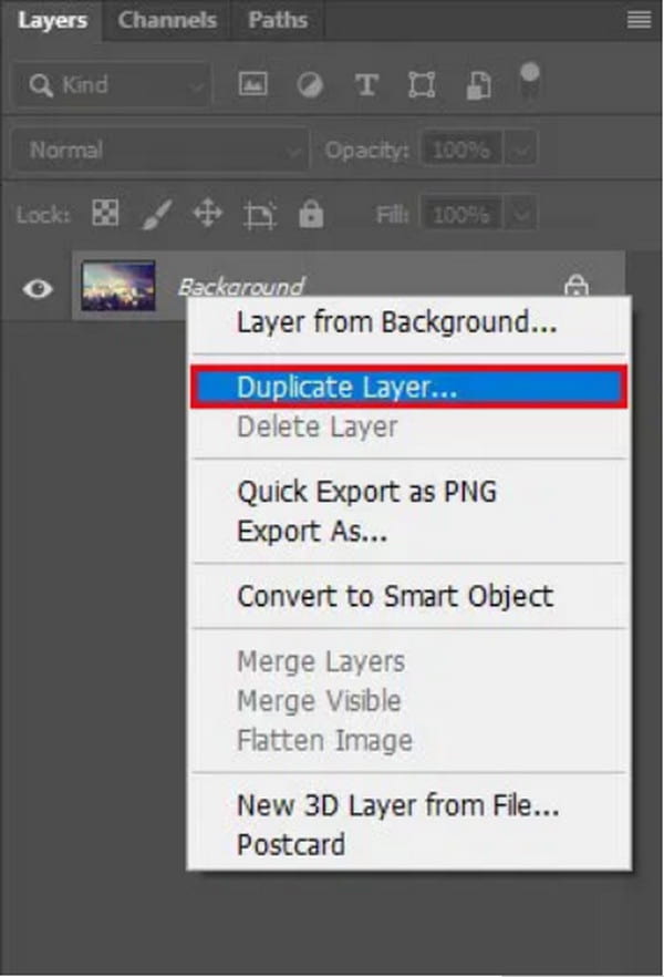 Photoshop Duplicate Layer