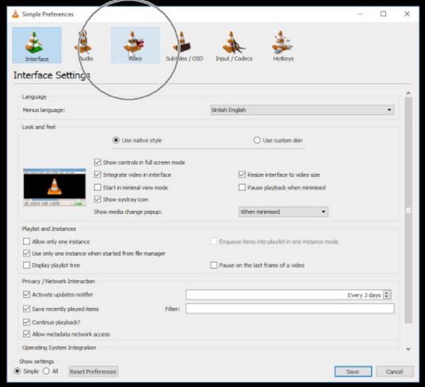 Lettore multimediale VLC