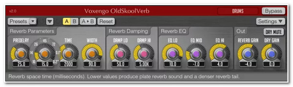 Free VSTS Logic Plugin OldSkoolVerb