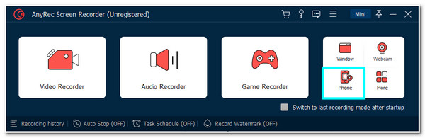 Lataa Install Launch ja napsauta Phone Recorder