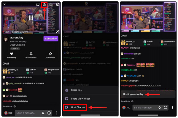 Twitch Android și iPhone