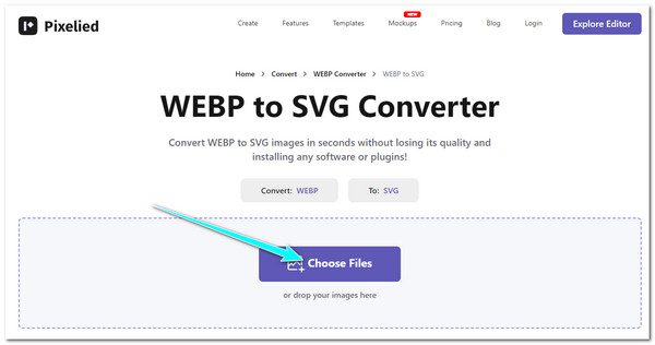 Akses Pixelied WEBP ke SVG pada Penyemak Imbas