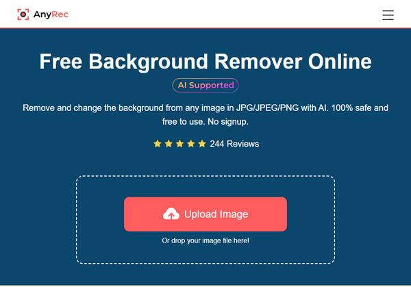 AnyRec 免费背景去除器