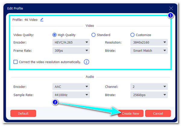 Set Output Quality