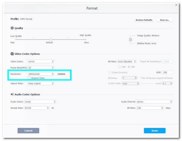 Processador de vídeo AI Upscaler