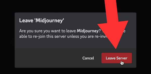 Leave Midjourney