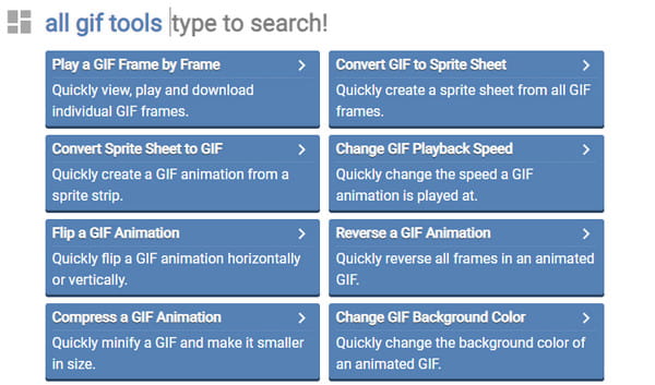 Online GIF tools Change Playback