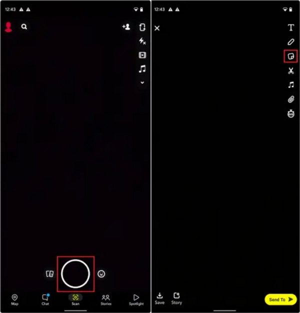 Adesivo per fotocamera Snapchat