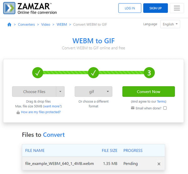 Zamzar Convert Télécharger