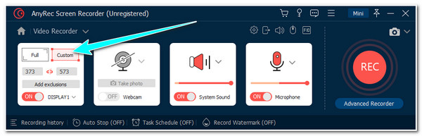 Click Custom and Adjust Borderlines